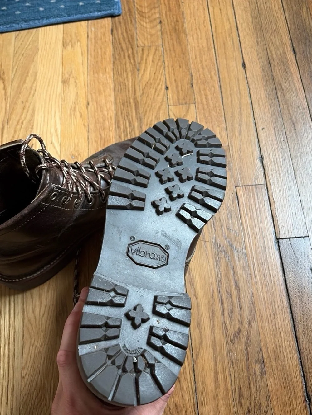 Chippewa Engineer boots with Vibram lug soles